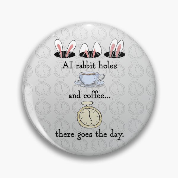 Item preview, AI Rabbit Holes and Coffee. designed and sold by UltraQuirky.
