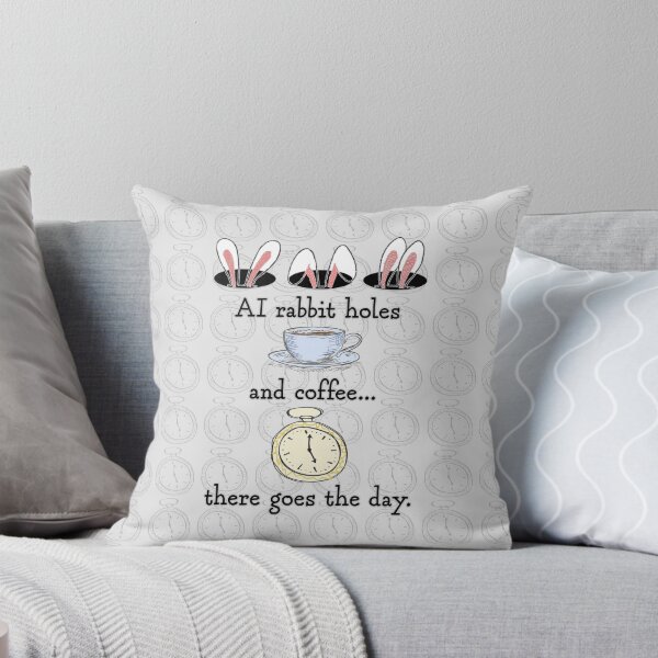 Item preview, AI Rabbit Holes and Coffee. designed and sold by UltraQuirky.