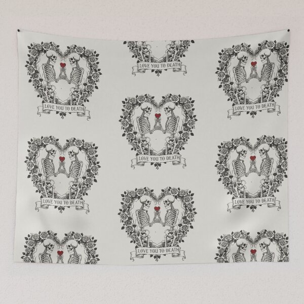 Item preview, Love You To Death - Vintage Skeleton Couple Romantic Grunge designed and sold by Pukisdaizi.
