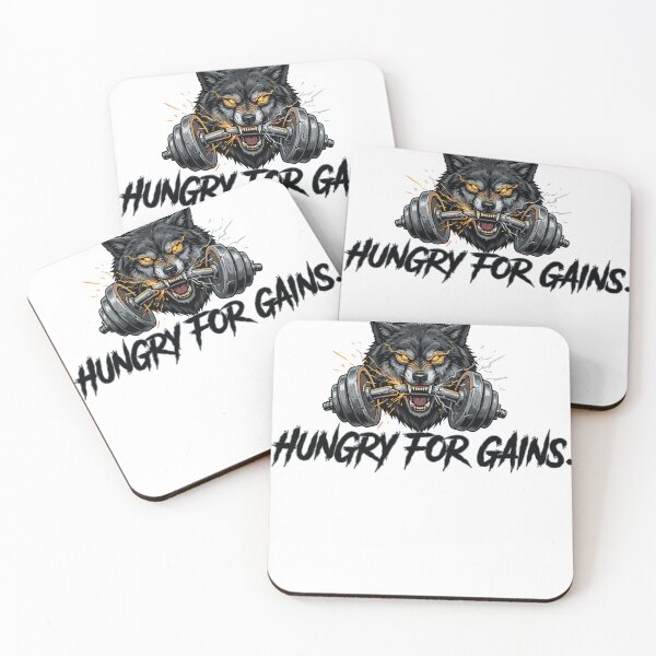 Item preview, Wolf Gym T-Shirt - 'Hungry For Gains' - Beast Mode Art designed and sold by INWESTOR88.