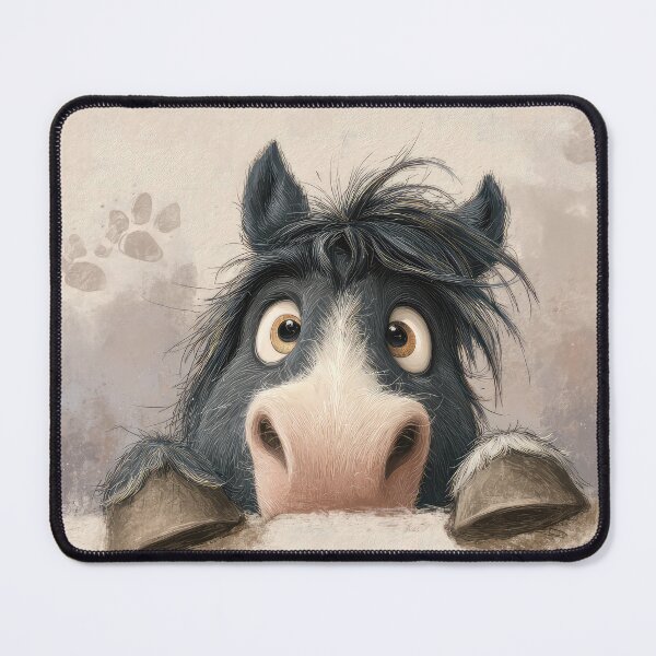 Item preview, Grulla Horse Peeking over Wall 01 designed and sold by Elisabeth Lucas.