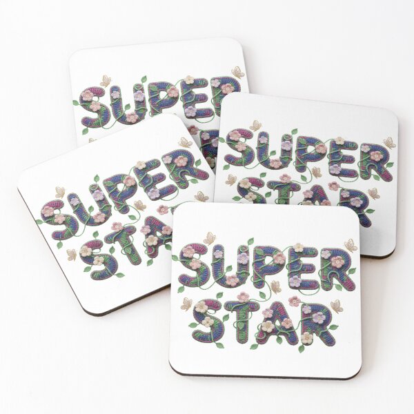 Item preview, Super Star Crochet Art - Handcrafted Floral Fiber Typography designed and sold by Pukisdaizi.