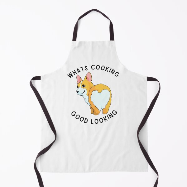 Item preview, Funny Corgi Sticker – “What’s Cooking, Good Looking?” (2) Cute Dog Quote Cartoon Art designed and sold by EJRdesign.