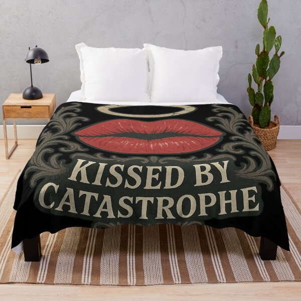 Item preview, Kissed by Catastrophe Gothic Lips Art – Dark Romantic Vintage Aesthetic designed and sold by Mouraludia.