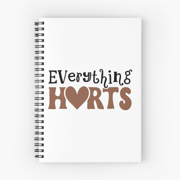 Item preview, Everything Hurts, Funny Fitness Quote designed and sold by Ella33happy.
