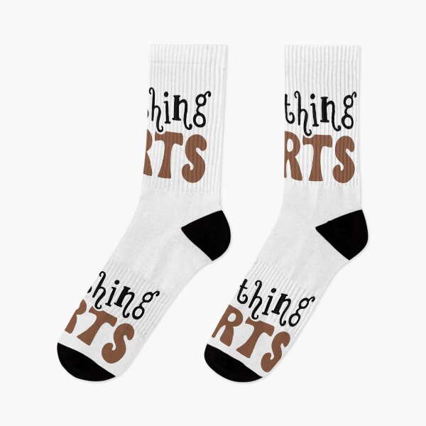 Item preview, Everything Hurts, Funny Fitness Quote designed and sold by Ella33happy.