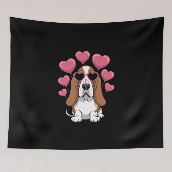 Item preview, Basset Hound with Heart Sunglasses designed and sold by jkrphoto.