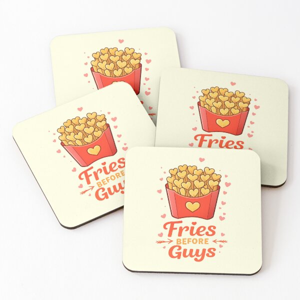 Item preview, Fries Before Guys – Galentine's Day Funny Food Pun designed and sold by PunchDrop.