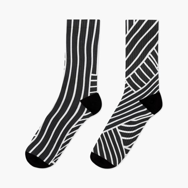 Item preview, Black White Geometric Linear Pattern designed and sold by Ed & Harmony.