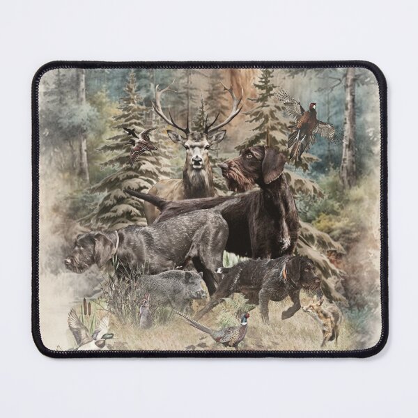 Item preview, Hunting Life, German Wirehaired Pointer – Born to Hunt designed and sold by TammyHunterArt.