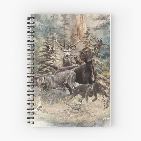 Item preview, Hunting Life, German Wirehaired Pointer – Born to Hunt designed and sold by TammyHunterArt.