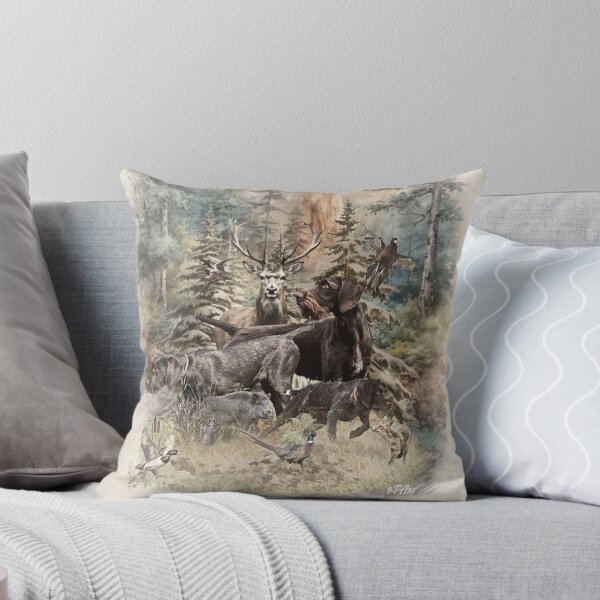 Item preview, Hunting Life, German Wirehaired Pointer – Born to Hunt designed and sold by TammyHunterArt.