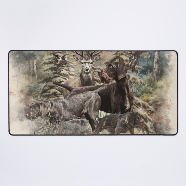 Item preview, Hunting Life, German Wirehaired Pointer – Born to Hunt designed and sold by TammyHunterArt.