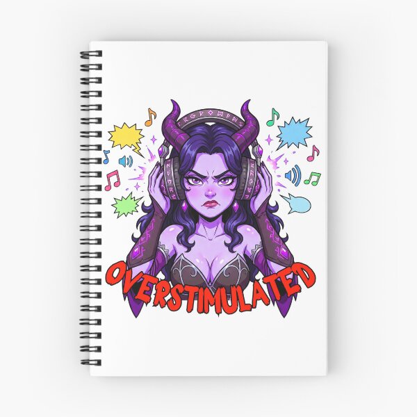 Item preview, Overstimulated Tiefling: Funny Sensory Overload Art designed and sold by SkinnyFlatWhite.