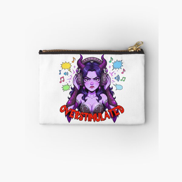 Item preview, Overstimulated Tiefling: Funny Sensory Overload Art designed and sold by SkinnyFlatWhite.