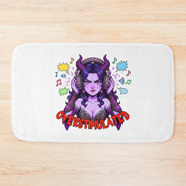 Item preview, Overstimulated Tiefling: Funny Sensory Overload Art designed and sold by SkinnyFlatWhite.