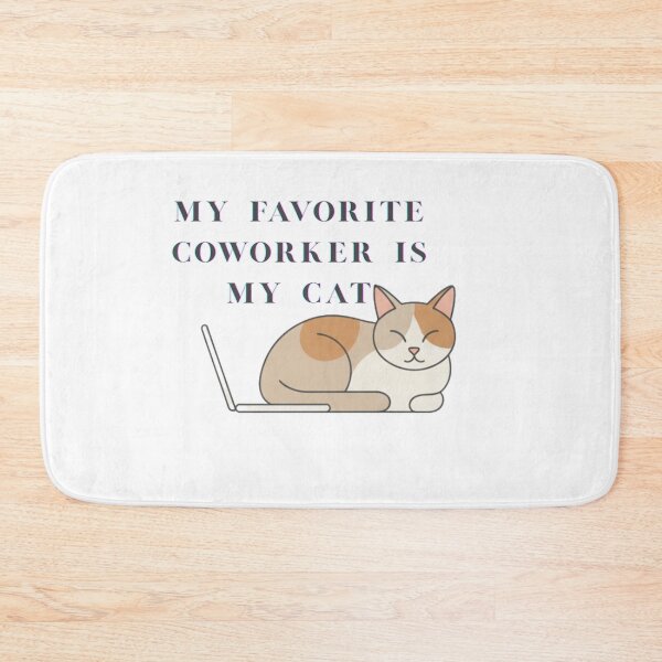 Item preview, Funny Remote Work Cat Coworker - Minimalist Home Office Decor designed and sold by Pukisdaizi.
