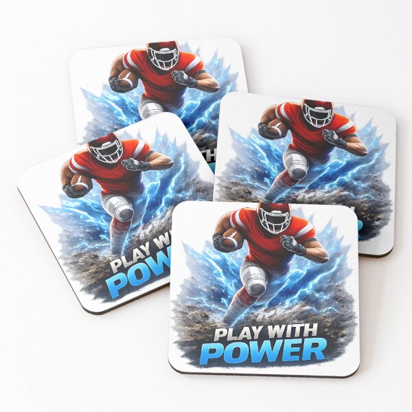 Item preview, Play With Power – American Football Motivation Design designed and sold by ArtSpark Studio.