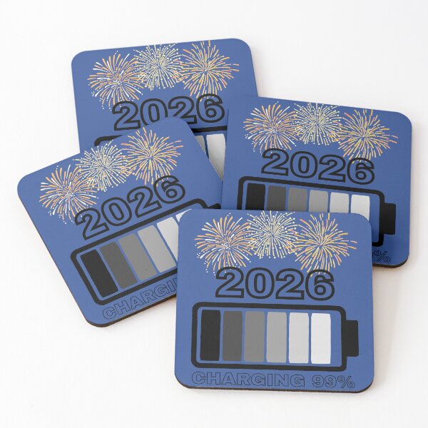 Item preview, 2026 Charging 99% – New Year Loading Battery Design designed and sold by A-Szczesniak.
