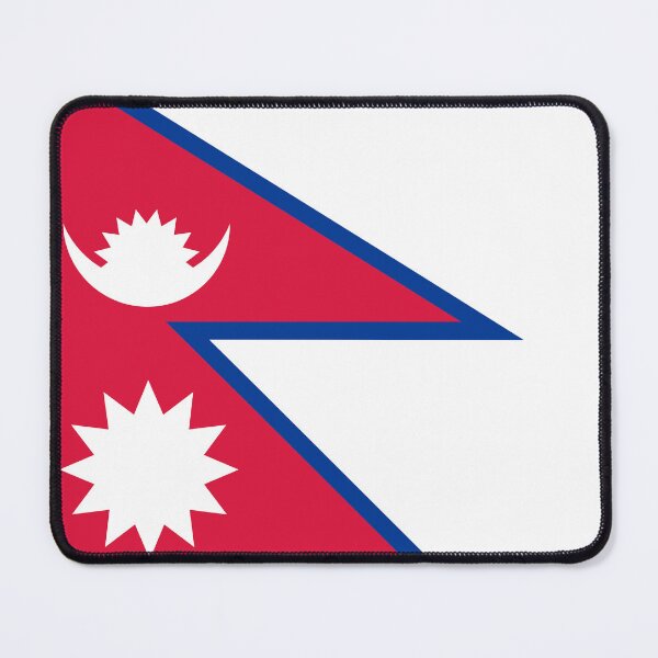 Item preview, Nepal National Flag Unique Shape designed and sold by NTGUILTY.