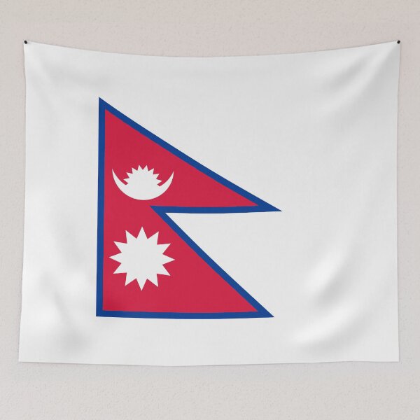 Item preview, Nepal National Flag Unique Shape designed and sold by NTGUILTY.