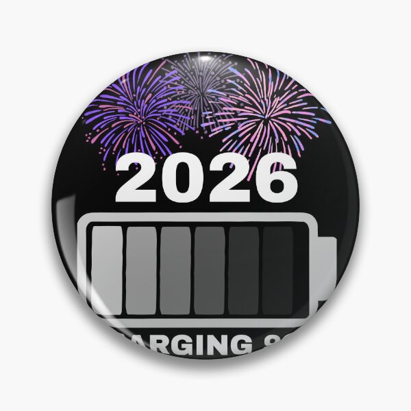Item preview, 2026 Charging 99% – New Year Loading Battery Design designed and sold by A-Szczesniak.