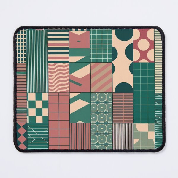Item preview, Retro Geometric Patchwork Multicolor Pattern designed and sold by Ed & Harmony.