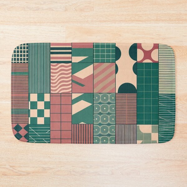 Item preview, Retro Geometric Patchwork Multicolor Pattern designed and sold by Ed & Harmony.
