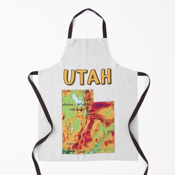 Item preview, Utah State Topographic Map Art designed and sold by mashmosh.
