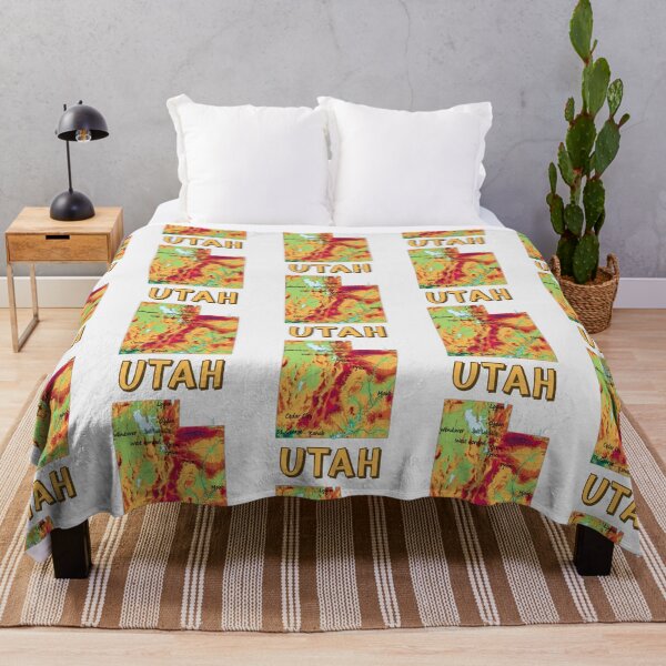 Item preview, Utah State Topographic Map Art designed and sold by mashmosh.