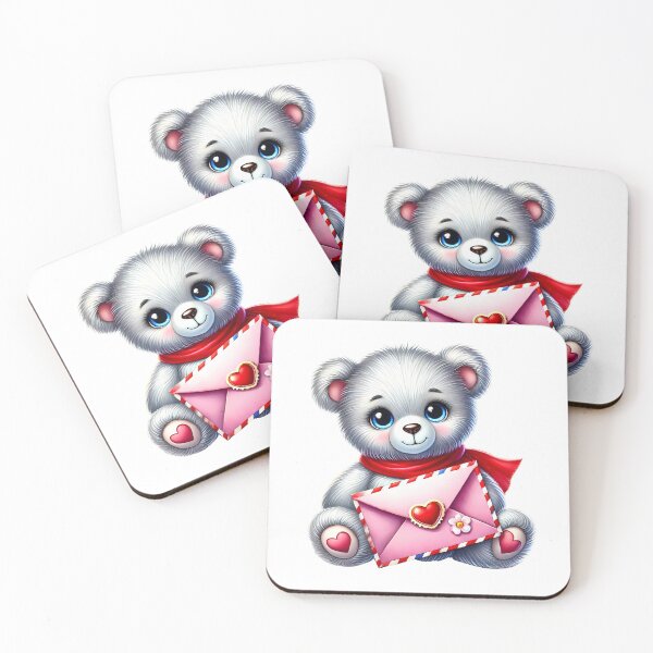 Item preview, Heart Hug Teddy Bear - Sweet Valentine Love You Art designed and sold by FuzionRaptor.