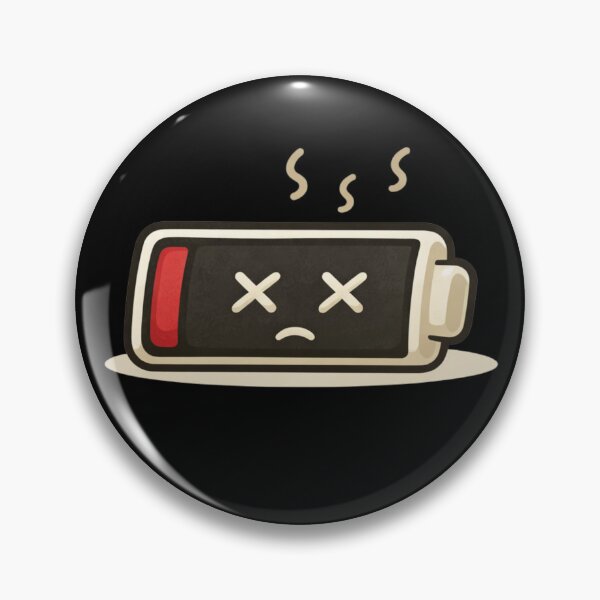 Item preview, Dead Battery Mood Icon designed and sold by Papier Atelier Art.