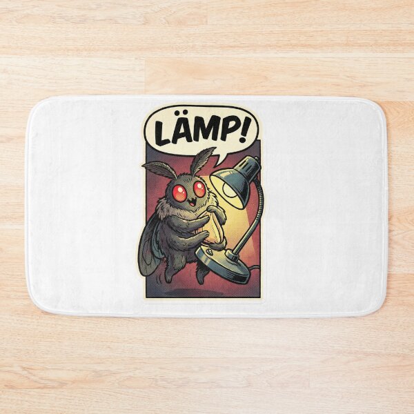 Item preview, Retro Comic Mothman Lamp Lover Funny Cryptid Illustration designed and sold by StickyGuys.