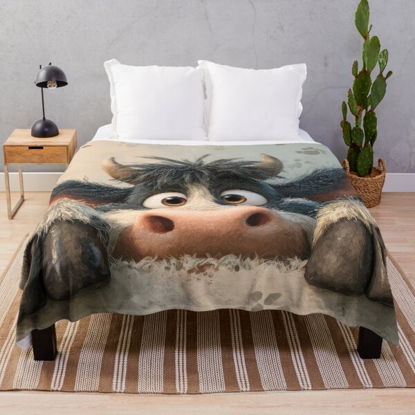 Item preview, Cow Peeking over Wall 01 designed and sold by Elisabeth Lucas.