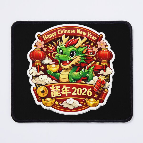Item preview, Happy Chinese New Year 2026 The Majestic Year of the Dragon horses designed and sold by zuzzelek44.