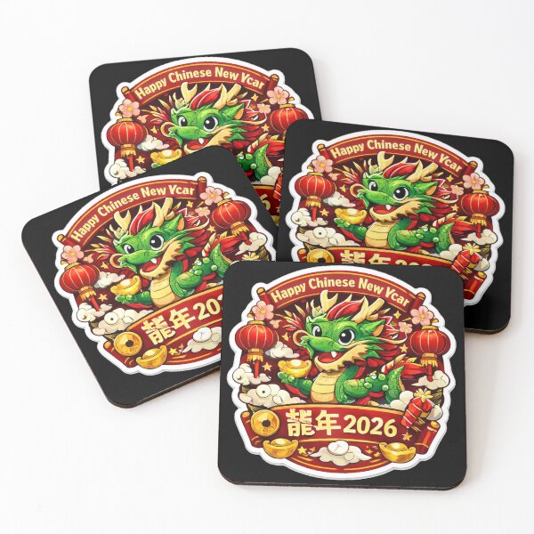 Item preview, Happy Chinese New Year 2026 The Majestic Year of the Dragon horses  designed and sold by zuzzelek44.