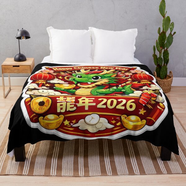 Item preview, Happy Chinese New Year 2026 The Majestic Year of the Dragon horses  designed and sold by zuzzelek44.