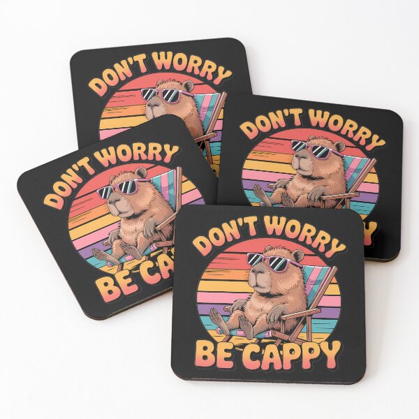 Item preview, Funny Capybara - Don't Worry Be Cappy designed and sold by legendaryskins.