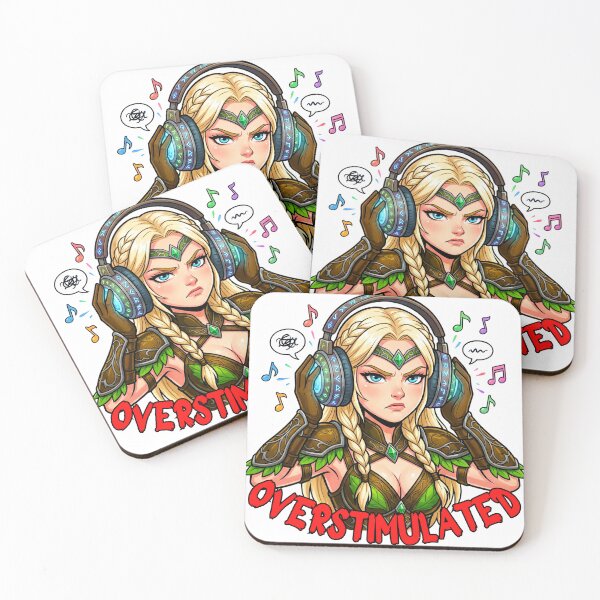 Item preview, Overstimulated Elven Ranger: Funny Sensory Overload Art designed and sold by SkinnyFlatWhite.