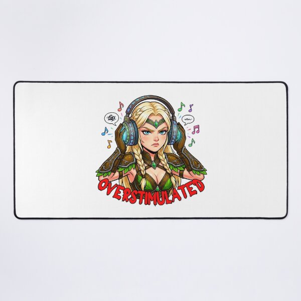 Item preview, Overstimulated Elven Ranger: Funny Sensory Overload Art designed and sold by SkinnyFlatWhite.