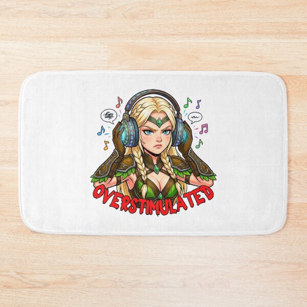 Item preview, Overstimulated Elven Ranger: Funny Sensory Overload Art designed and sold by SkinnyFlatWhite.