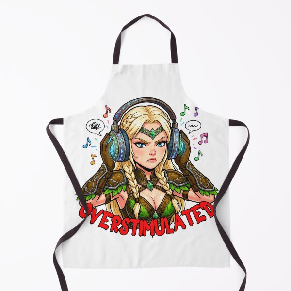 Item preview, Overstimulated Elven Ranger: Funny Sensory Overload Art designed and sold by SkinnyFlatWhite.