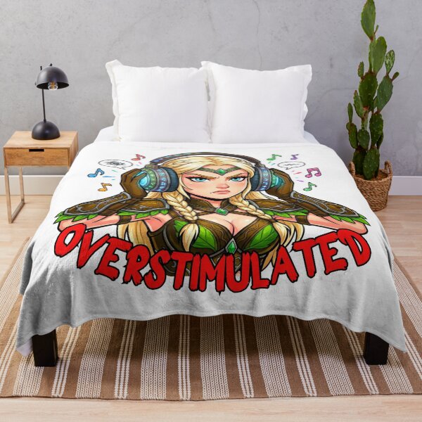Item preview, Overstimulated Elven Ranger: Funny Sensory Overload Art designed and sold by SkinnyFlatWhite.