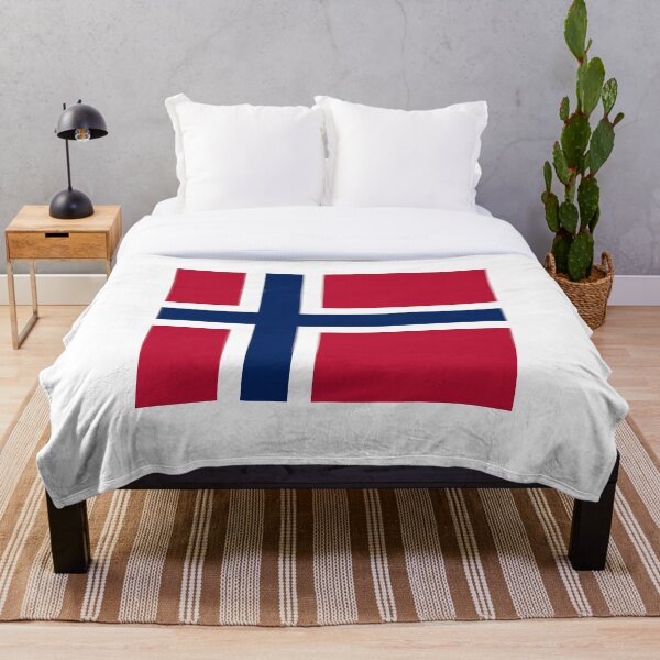 Aperçu de l'œuvre Drapeau national norvégien au design épuré créée et vendue par NTGUILTY.