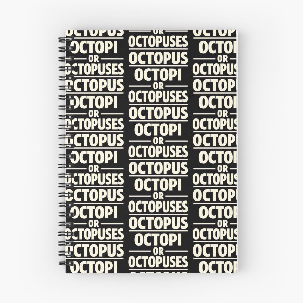 Item preview, Octopus Plural Grammar Joke Design designed and sold by TeeTimeTreasure.