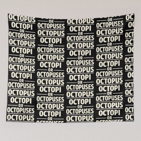 Item preview, Octopus Plural Grammar Joke Design designed and sold by TeeTimeTreasure.