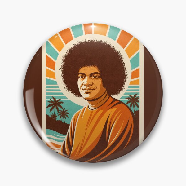 Artikelvorschau, Sathya Sai Baba Retro-Stil entworfen und verkauft von Anniko Art Studio.