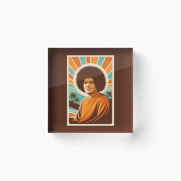 Item preview, Sathya Sai Baba Retro Style designed and sold by Anniko Art Studio.