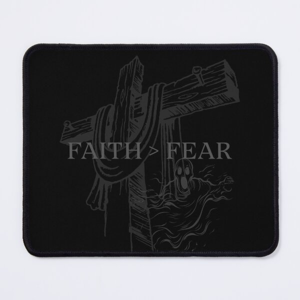 Item preview, Faith Over Fear — Courage, Hope & Cross Artwork designed and sold by DABIORA.