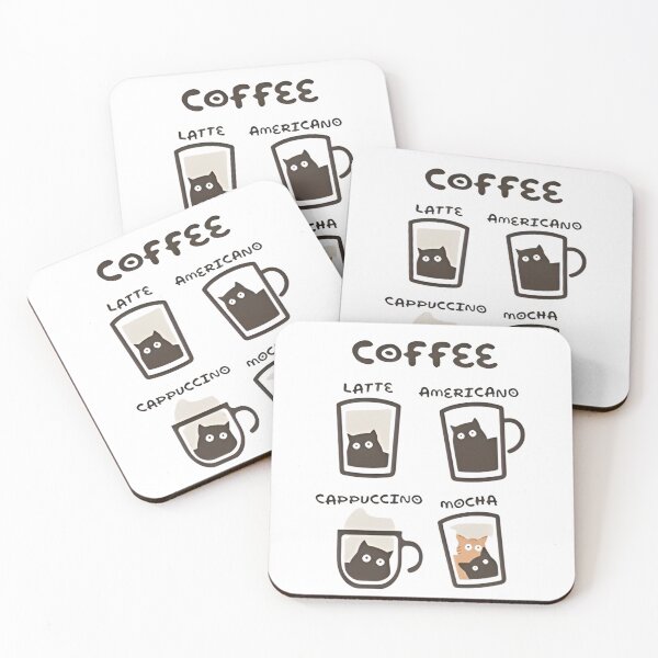 Item preview, Coffee Cat Types Chart designed and sold by Oniyasha.